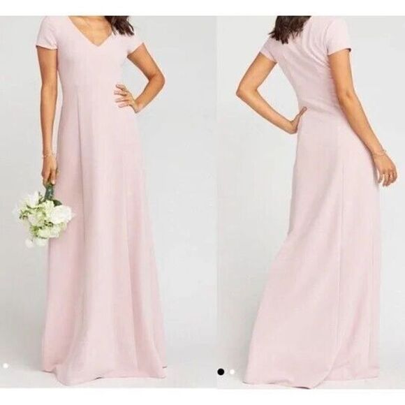 441 Show me your Mumu black Geneva gown VINTAGE ROSE LUXE sz M - Picture 1 of 1